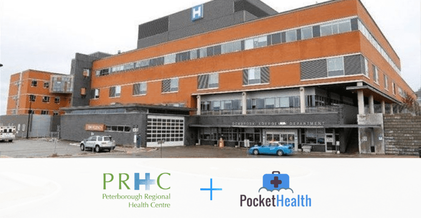 peterborough regional health centre chooses pockethealth