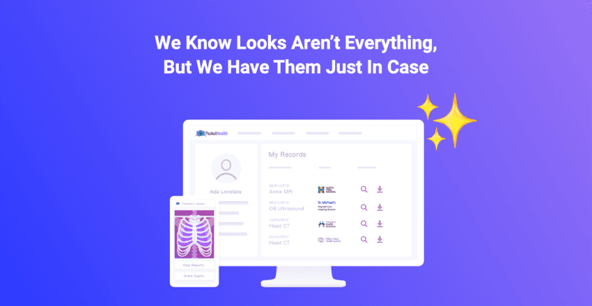 screenshot of pockethealth in desktop and mobile