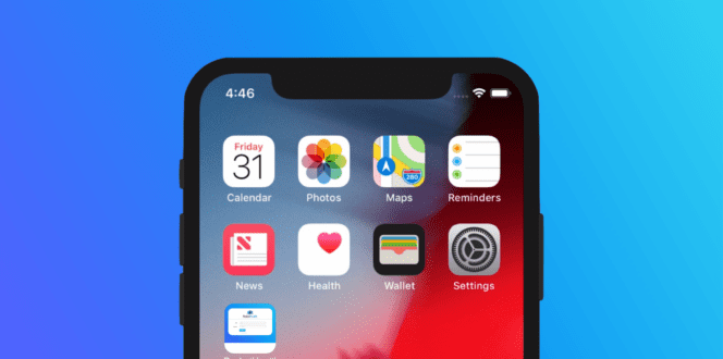top of iphone
