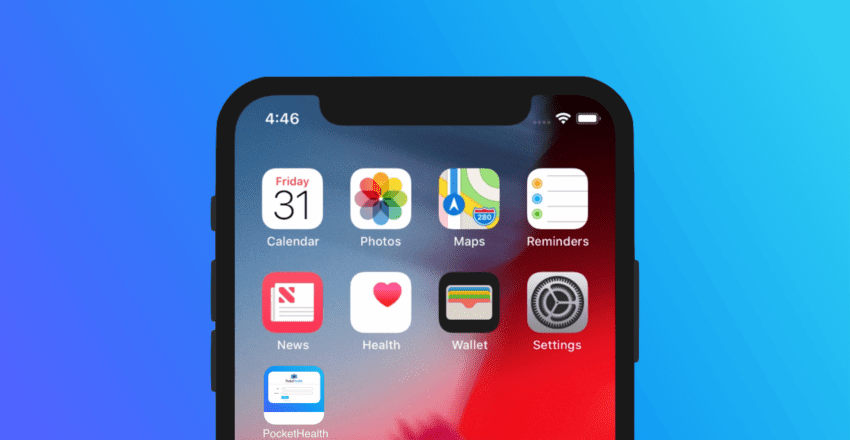 top of iphone