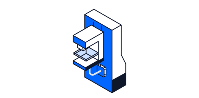 Illustration of mammography machine