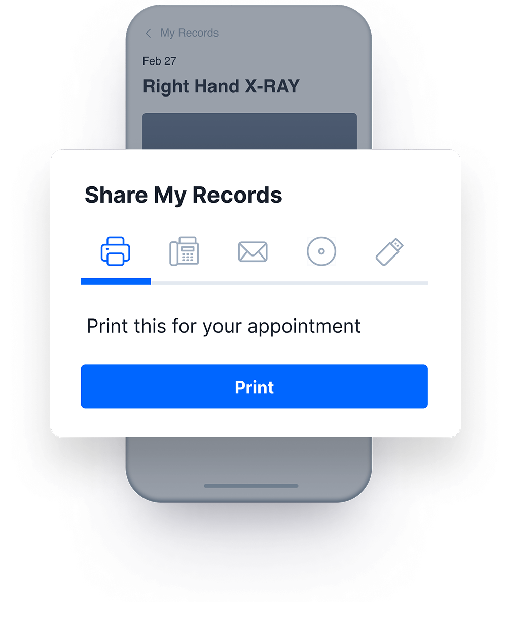 image of PocketHealth on mobile device