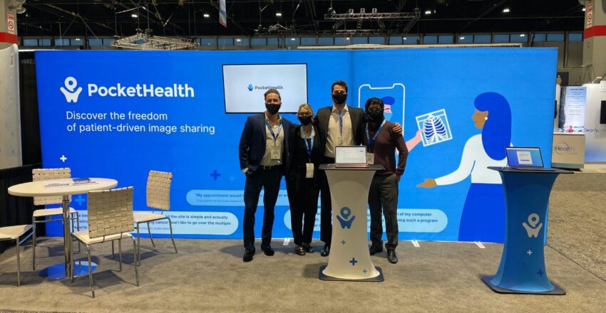 Pocket Health trade show booth