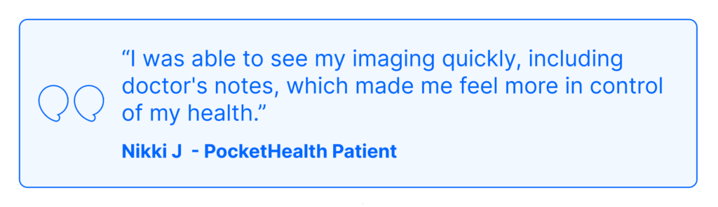 A patient talks about PocketHealth
