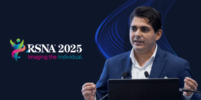 PocketHealth CEO Rishi Nayyar presenting at RSNA 2025