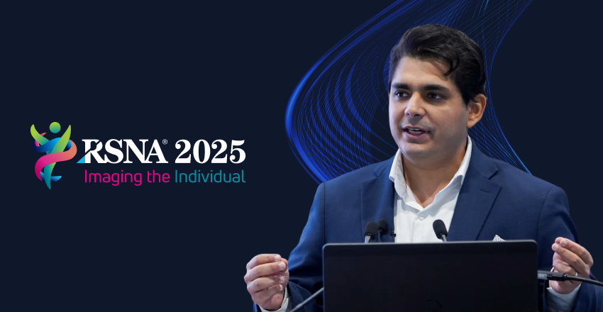 PocketHealth CEO Rishi Nayyar presenting at RSNA 2025