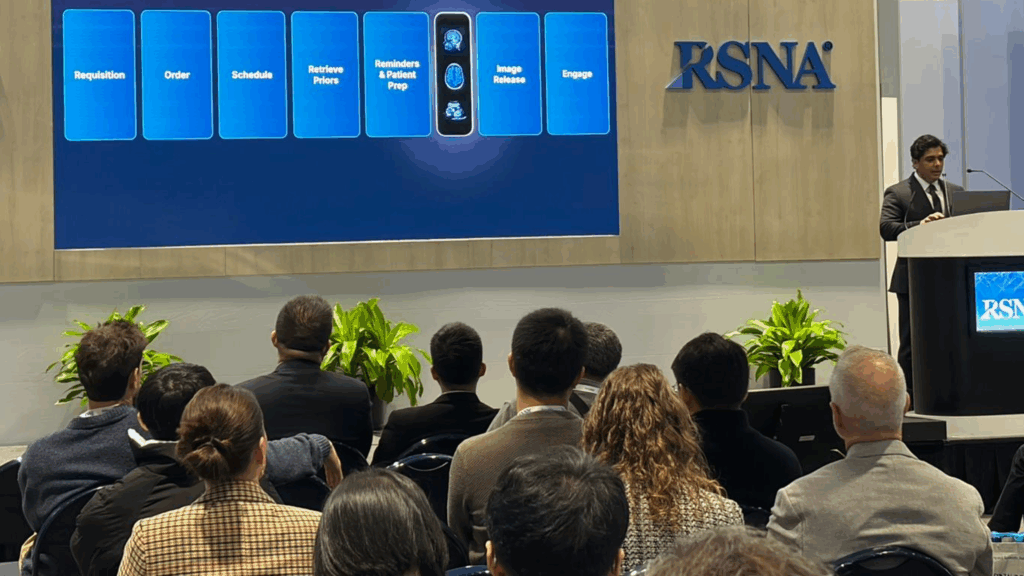 PocketHealth CEO Rishi Nayyar presenting at RSNA